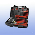 18 Pcs BBQ Set w/Carrying Case